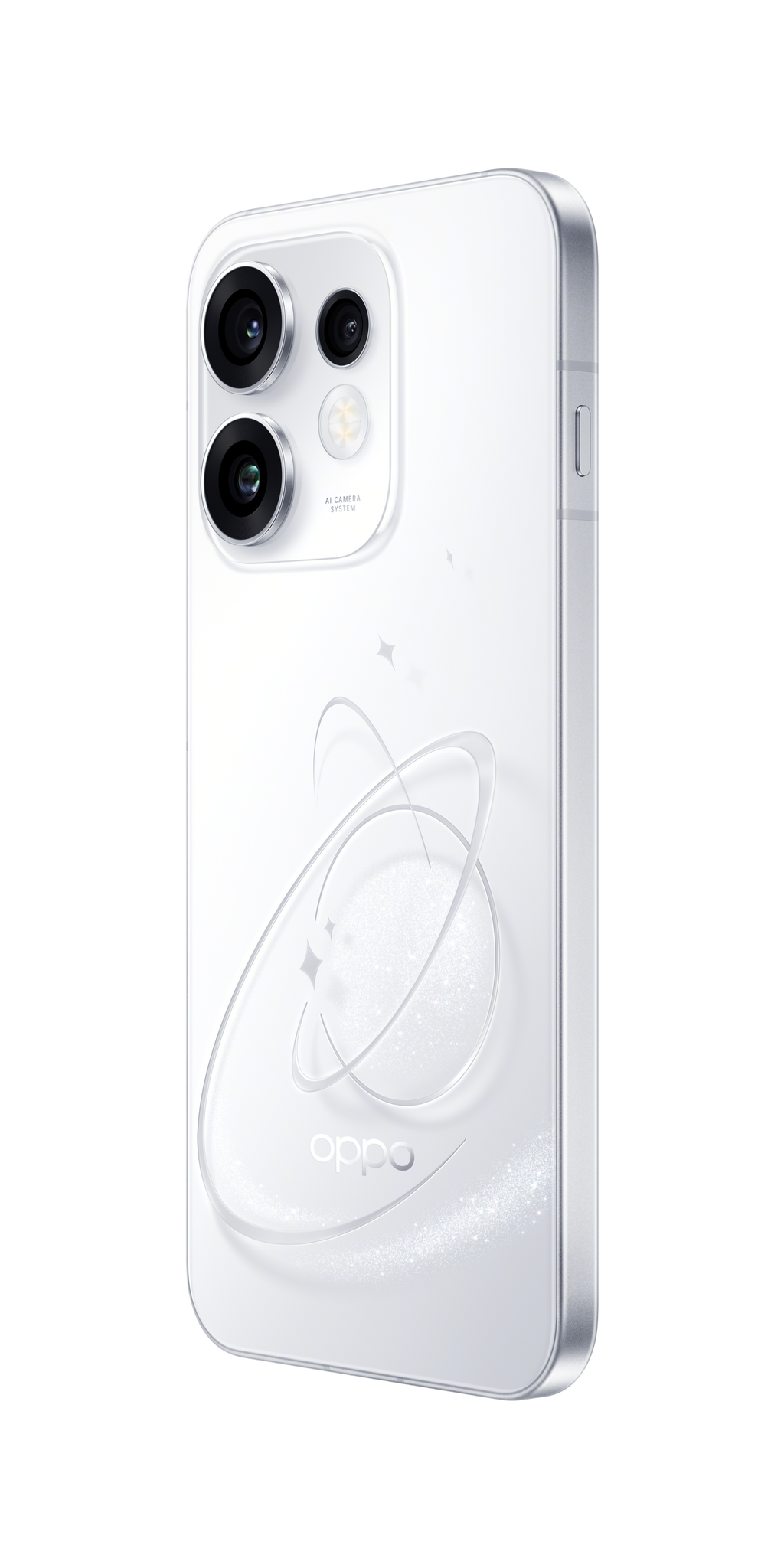 OPPO Reno16 Rear Right Perspective White
