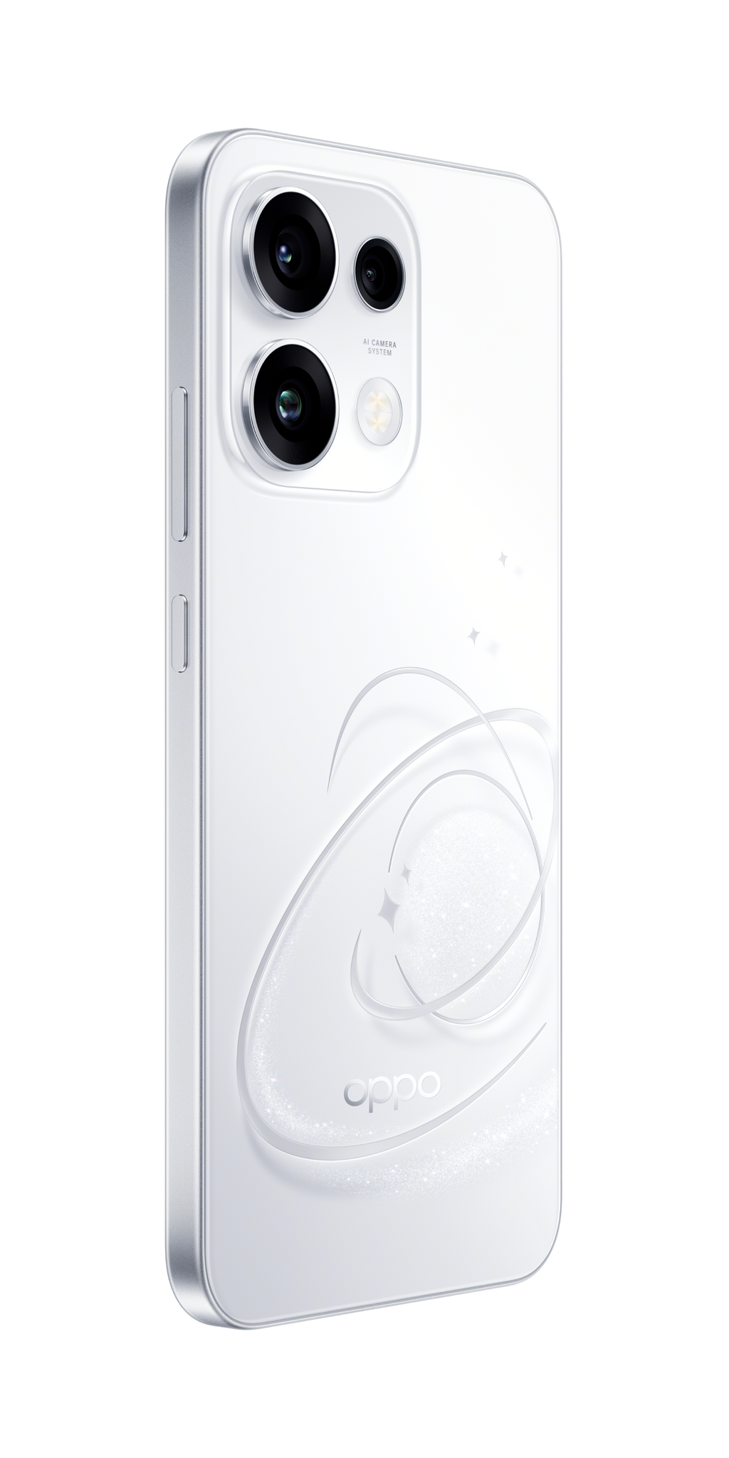 OPPO Reno16 FS 5G Rear Left Perspective White