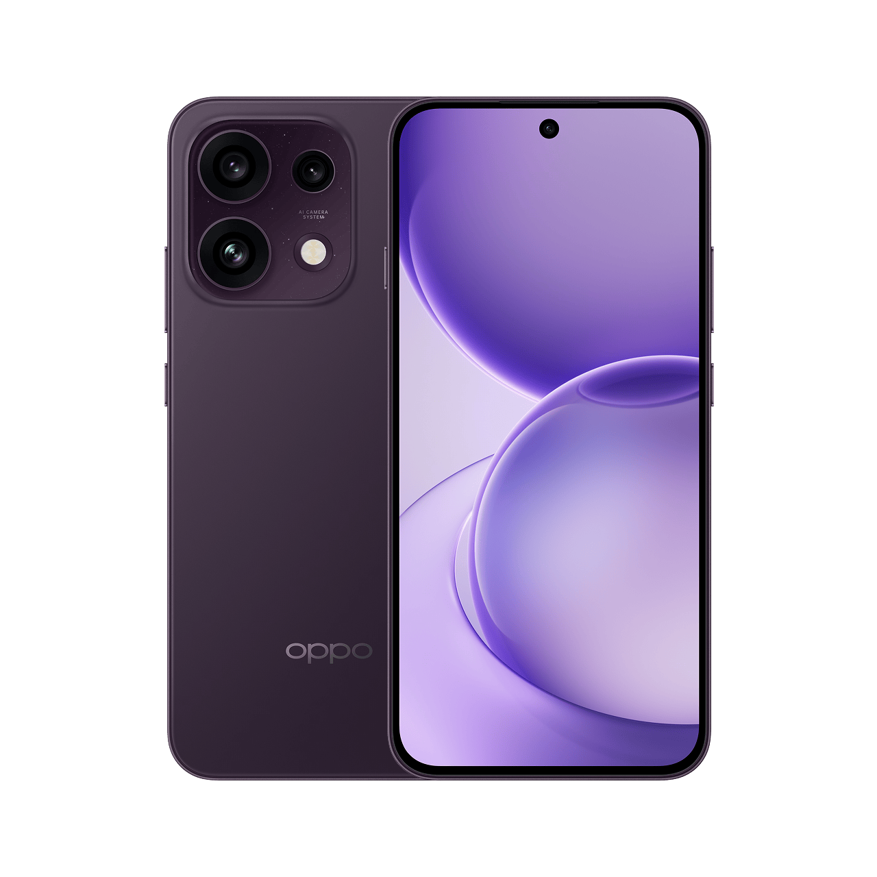 OPPO Reno16 FS Homepage Double View Purple