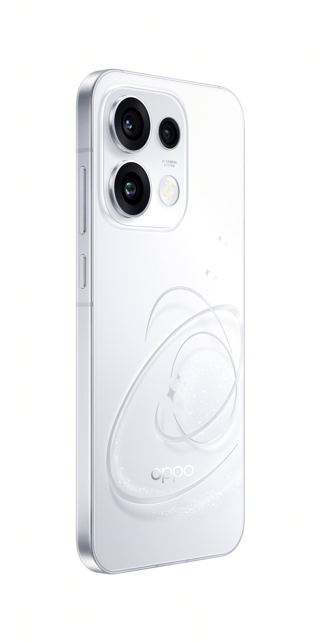 OPPO Reno16 Pro Rear Left Perspective White