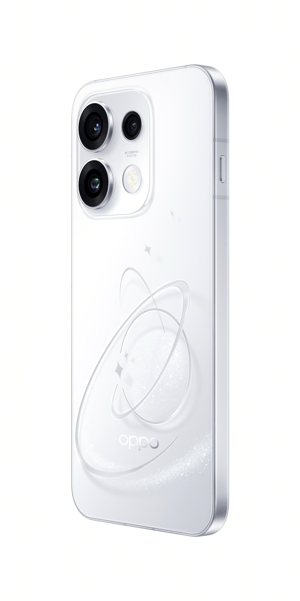 OPPO Reno16 Pro Rear Right Perspective White