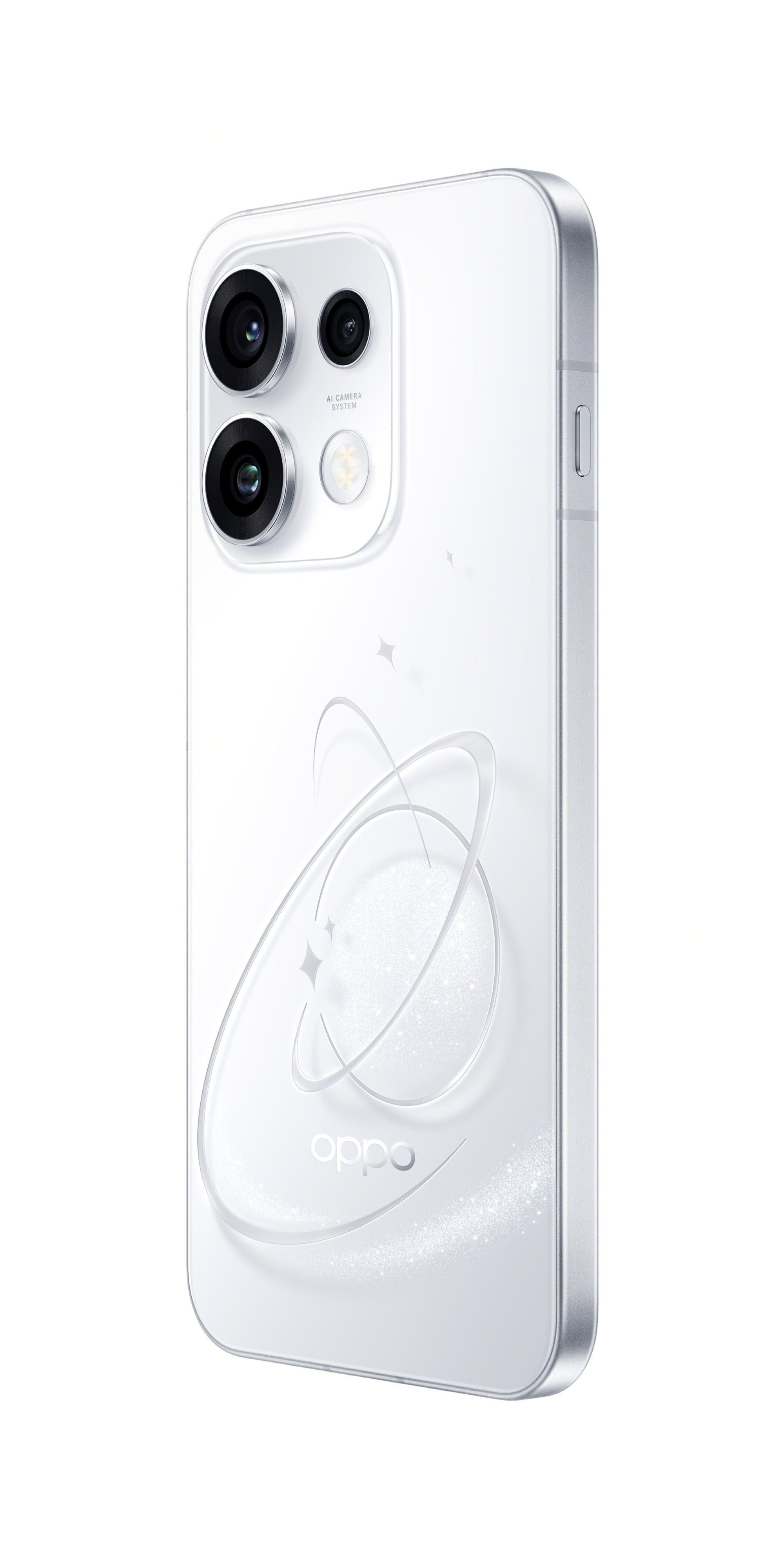OPPO Reno16 Pro Rear Right Perspective White
